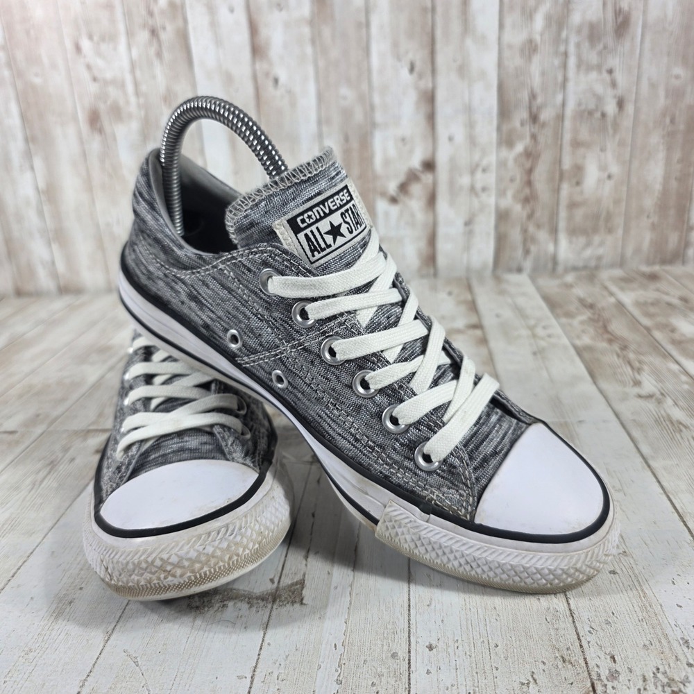 Converse Chuck Taylor All Star Low Top Grey Space Dye‎ Knit Sneakers Womens 7 - Picture 6 of 8